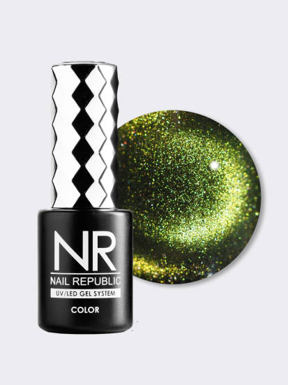 NAIL REPUBLIC   CAT   #027   3D   10мл   Гель-лак кошачий глаз