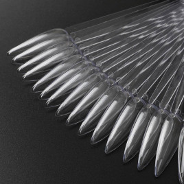 NAIL ART Типсы на кольце прозрачные 13см 50шт СТИЛЕТ