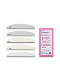 ALGEBRA BEAUTY УНИВЕРСАЛЬНЫЙ Набор для пилочного маникюра (основа, #240*5, #280*5, #2400*5, #3200*5)