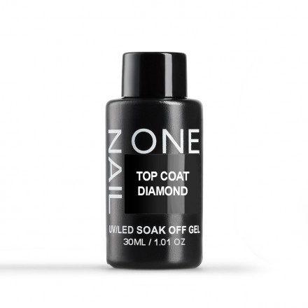 ONE NAIL Top Coat Diamond (бутылка) 30ml