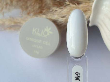 KLIO   Unique gel   #09 IVORY WHITE   30г   Гель для моделирования средне-жидкий молочный