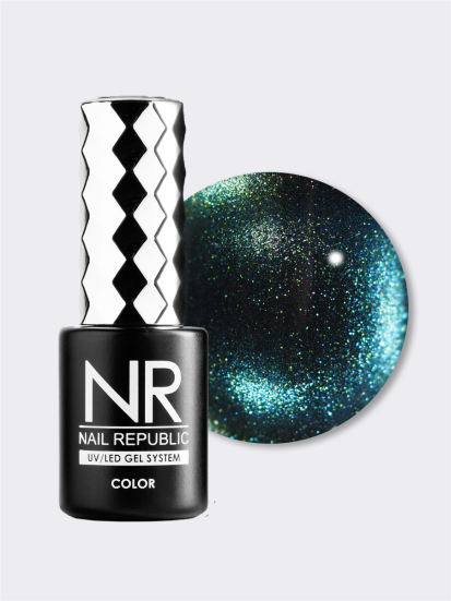 NAIL REPUBLIC   CAT   #028   3D   10мл   Гель-лак кошачий глаз