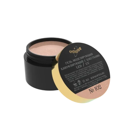 ОПЦИЯ   Гель для моделирования с шиммером   15мл   #102