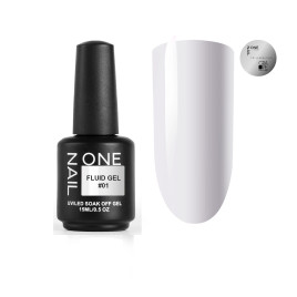 ONE NAIL Gel FLUID #01 15мл (флакон) Гель для укрепления жидкий молочный