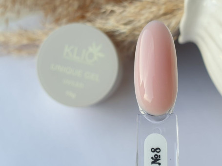 KLIO   Unique gel   #08 NUDE   15г   Гель для моделирования средне-жидкий