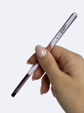 ALGEBRA BEAUTY   Кисть   #4   8мм   для геля и полигеля прямая