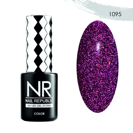 NAIL REPUBLIC   #1095 Bright Flash   10мл   Гель-лак светоотражающий