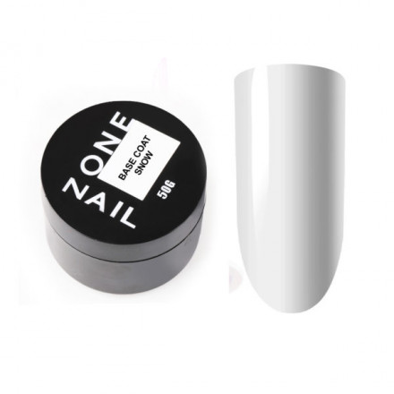 ONE NAIL   База камуфлирующая эластичная  (легкие в снятии)  Base   SNOW  (шайба)   50мл