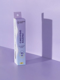 ALGEBRA BEAUTY SOFT WHITE Тонкие XL #180 (50шт) Сменные файлы для пилки без подложки