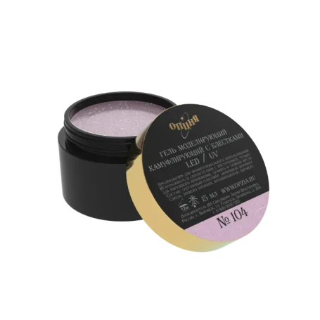 ОПЦИЯ   Гель для моделирования с шиммером   15мл   #104