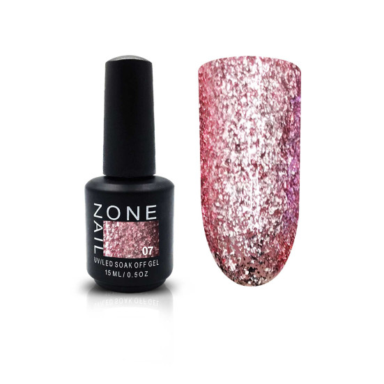 ONE NAIL   PLATINUM   #07   15мл   Гель-лак жидкая фольга