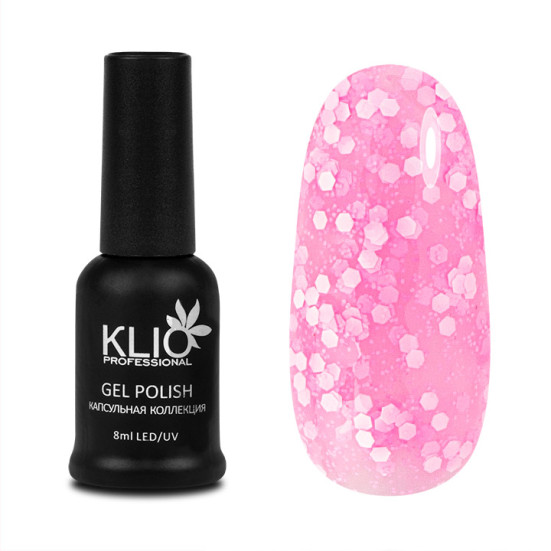 KLIO Гель-лак  Капсульная  коллекция  8мл  №120  (с шестигранниками)   (СНЯТО)