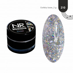 NAIL REPUBLIC   Base GATSBY   #210   5г (банка)   База камуфлирующая с шиммером