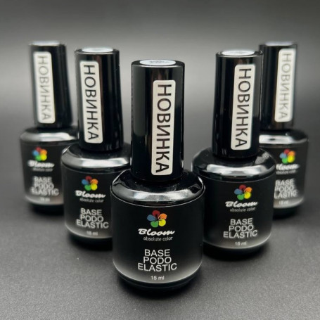 BLOOM   Base  PODO ELASTIC   15мл   База прозрачная для педикюра