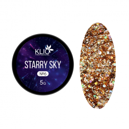 KLIO  Гель-лак с шестигранниками  STARRY SKY  5г (банка)  №06