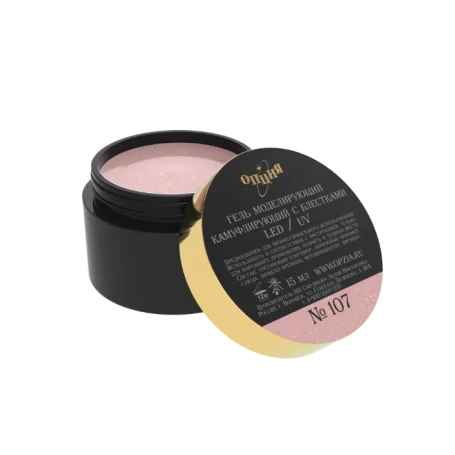 ОПЦИЯ   Гель для моделирования с шиммером   15мл   #107