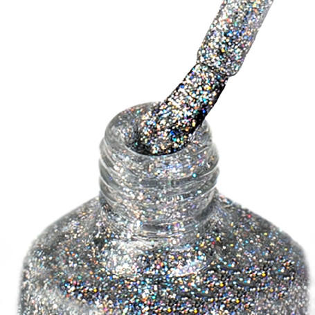 IQ BEAUTY   Prolac   #122 PURE WONDER   12,5мл   Лак для ногтей с биокерамикой плупрозрачный голографик