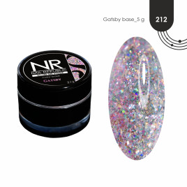 NAIL REPUBLIC   Base GATSBY   #212   5г (банка)   База камуфлирующая с шиммером