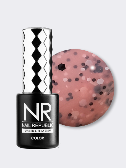 NAIL REPUBLIC   #710 Stone Crumb   10мл   Гель-лак с вкраплениями