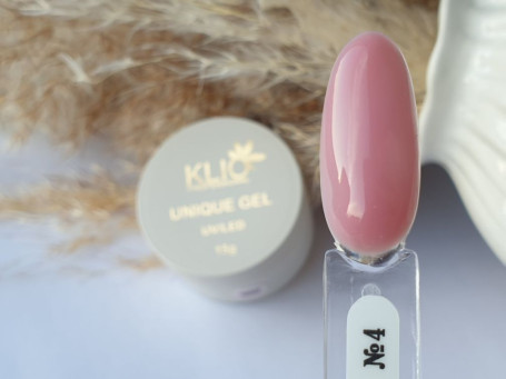 KLIO   Unique gel   #04 ROSE BROWN   15г   Гель для моделирования средне-жидкий