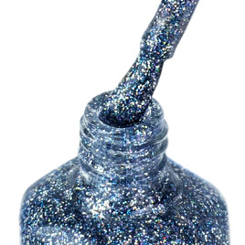 IQ BEAUTY Prolac #123 FROSTY BREATH 12,5мл Лак для ногтей с биокерамикой плупрозрачный голографик