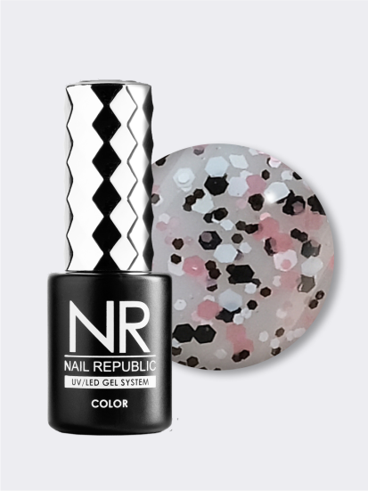 NAIL REPUBLIC   #711 Stone Crumb   10мл   Гель-лак с вкраплениями