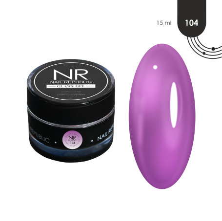 NAIL REPUBLIC   Gel CLASSIC GLASS   #104   15г   Гель  для моделирования витражный