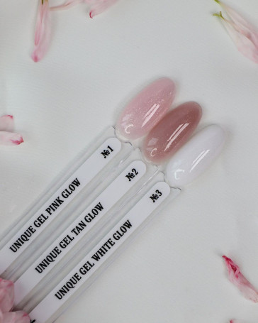 KLIO   Unique gel   #03 WHITE GLOW   30г   Гель для моделирования средне-жидкий с шиммером молочный