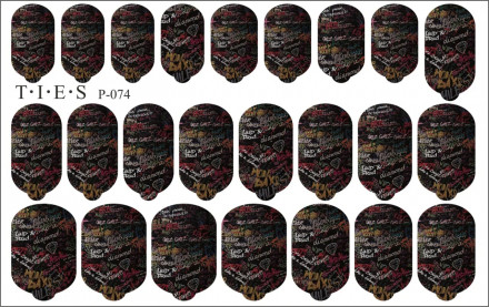 TIES   Пленка для маникюра   P-074