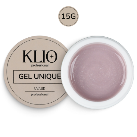 KLIO   Unique gel   #02 TAN GLOW   15г   Гель для моделирования средне-жидкий с шиммером