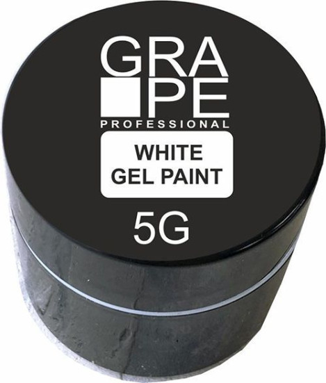 GRAPE  Гель-краска  5г  Gel Paint  WHITE   (СНЯТО)