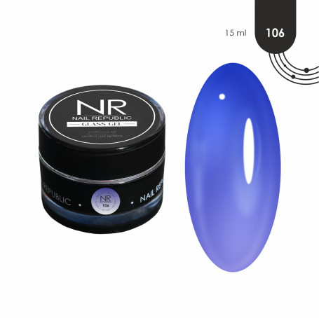 NAIL REPUBLIC   Gel CLASSIC GLASS   #106   15г   Гель  для моделирования витражный