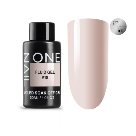 ONE NAIL   Gel FLUID   #18   30г (бутылка)   Гель для укрепления жидкий