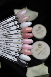 KLIO   Unique gel   #01 PINK GLOW   15г   Гель для моделирования средне-жидкий с шиммером