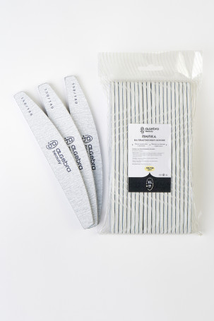 ALGEBRA BEAUTY   На пластике   XL   #150/180   (20шт)   Пилка лодка