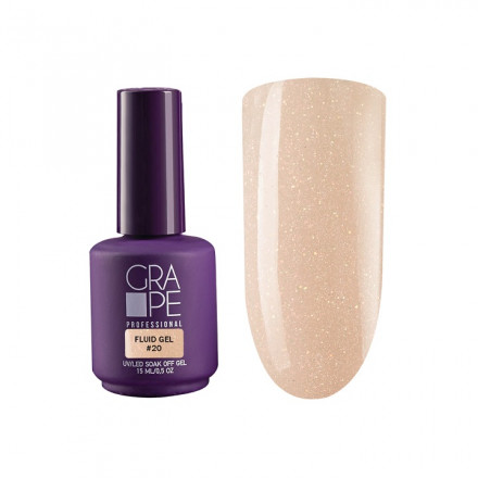 ONE NAIL &amp; GRAPE   Гель-флюид с шиммером  Fluid gel    #20   15мл