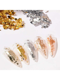 NAIL REPUBLIC   СЕРЕБРО   Поталь для дизайна ногтей