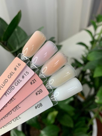 ONE NAIL &amp; GRAPE   Gel FLUID   #20   30г (шайба)   Гель для укрепления жидкий с шиммером