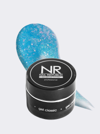 NAIL REPUBLIC Gel GLAM #234 15г Гель для моделирования средне-жидкий с хлопьями Юки
