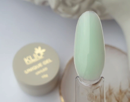 KLIO Unique gel #12 MINT 15г Гель для моделирования средне-жидкий цветной