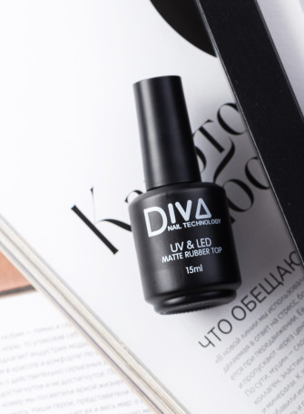 DIVA   Топ матовый с л/с  Top  MATTE RUBBER    15мл   (СНЯТО)
