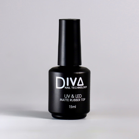DIVA   Топ матовый с л/с  Top  MATTE RUBBER    15мл   (СНЯТО)