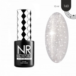 NAIL REPUBLIC   База камуфлирующая с шиммером   10мл   Base WEDDING   #160