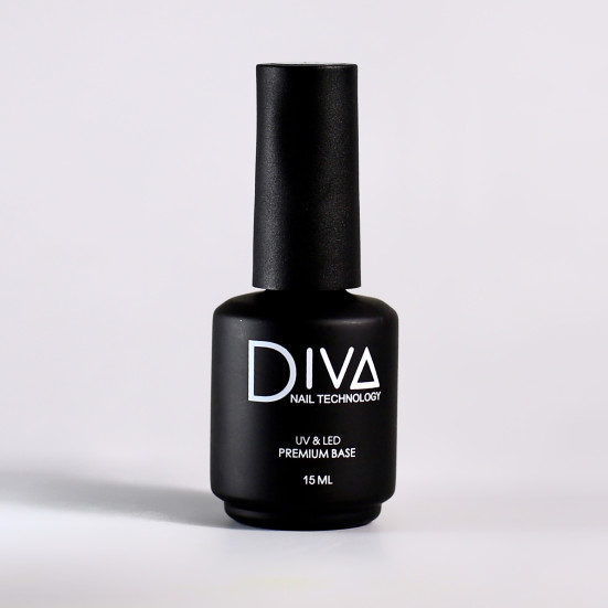 DIVA   База каучуковая прозрачная  PREMIUM Base   15мл   (СНЯТО)