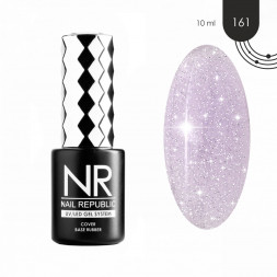 NAIL REPUBLIC   База камуфлирующая с шиммером   10мл   Base WEDDING   #161