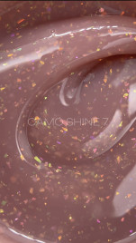 ONE NAIL   Gel CAMO SHINE   #07   15мл (флакон)   Гель для моделирования средне-жидкий с хлопьями Юки