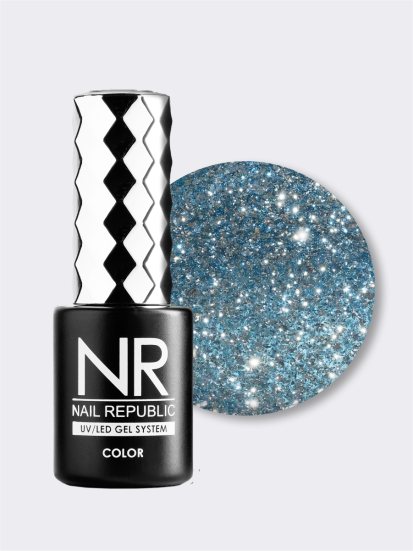 NAIL REPUBLIC   #381 Night Life   10мл   Гель-лак жидкая фольга