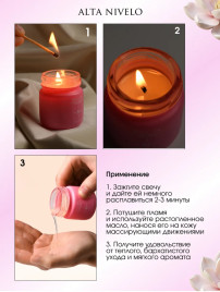 ALTA NIVELO   СПА-свеча парофинотерапия для маникюра и педикюра   30мл   Magic Spa   BLOOD ORANGE   #02