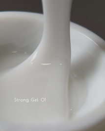 ONE NAIL   Gel  STRONG   #01   15мл (флакон)   Гель для моделирования средне-жидкий молочный