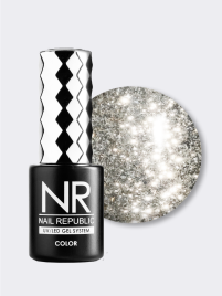 NAIL REPUBLIC #382 Night Life 10мл Гель-лак жидкая фольга